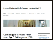 Tablet Screenshot of parrocchiamontecchio.org